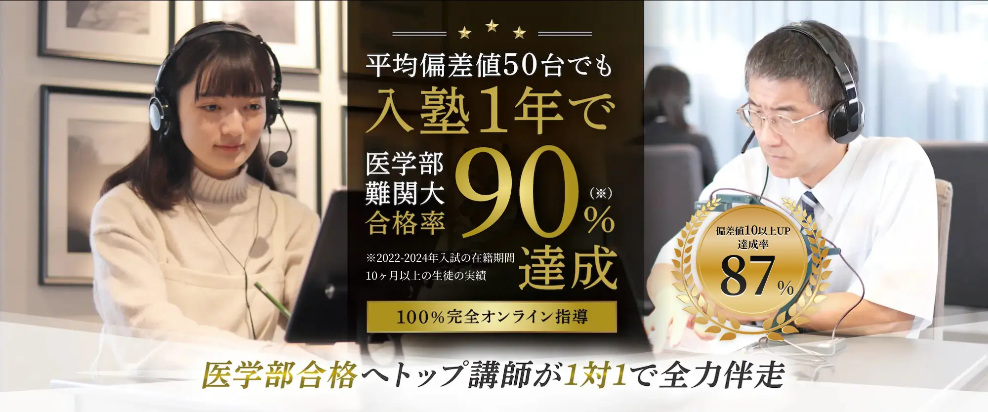 トップクラス講師による少数精鋭の実力！